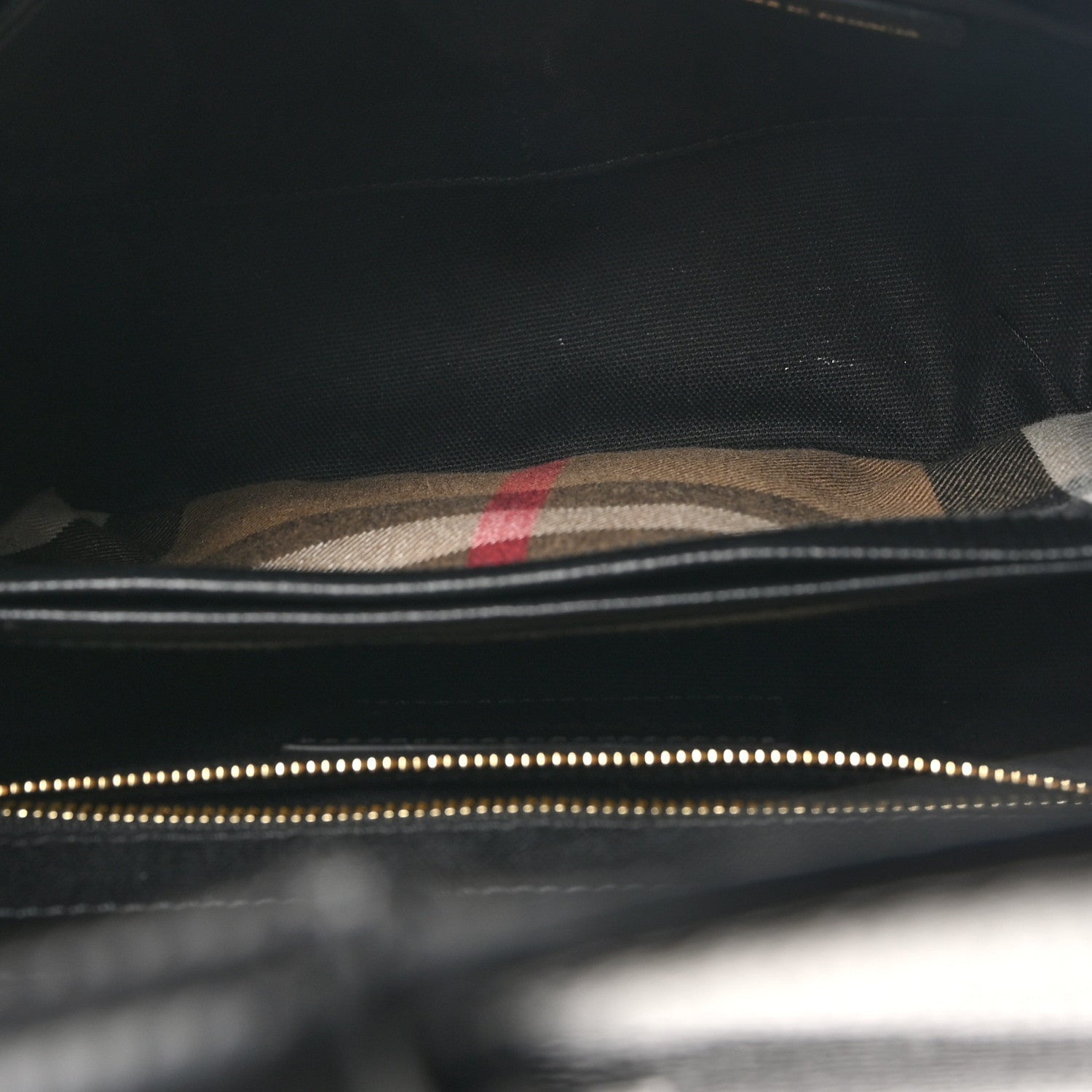 Burberry Derby Calfskin House Check Small Camberley Black 5 of 7