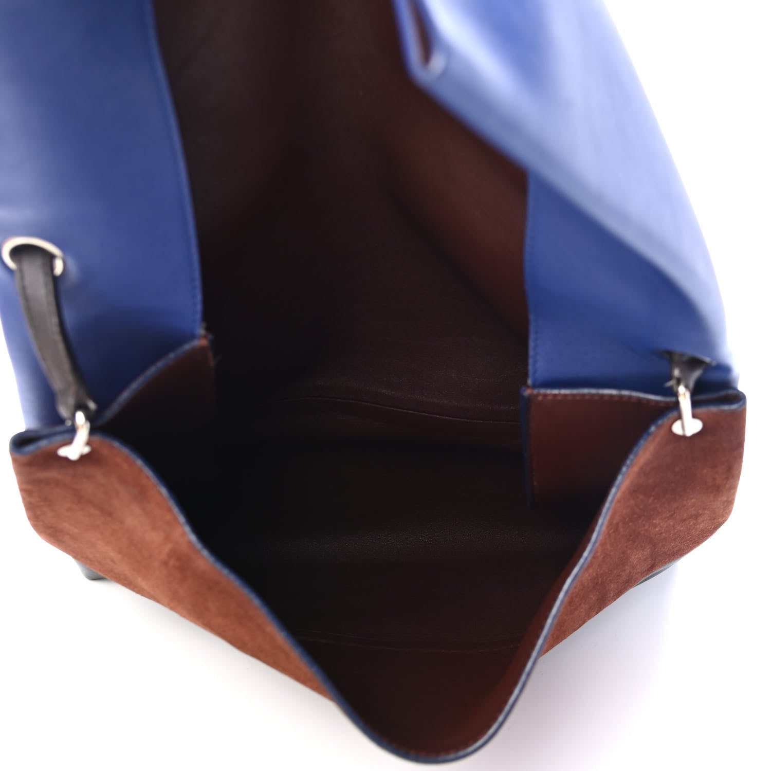 Celine Calfskin Suede All Soft Shoulder Bag Indigo 4 of 5