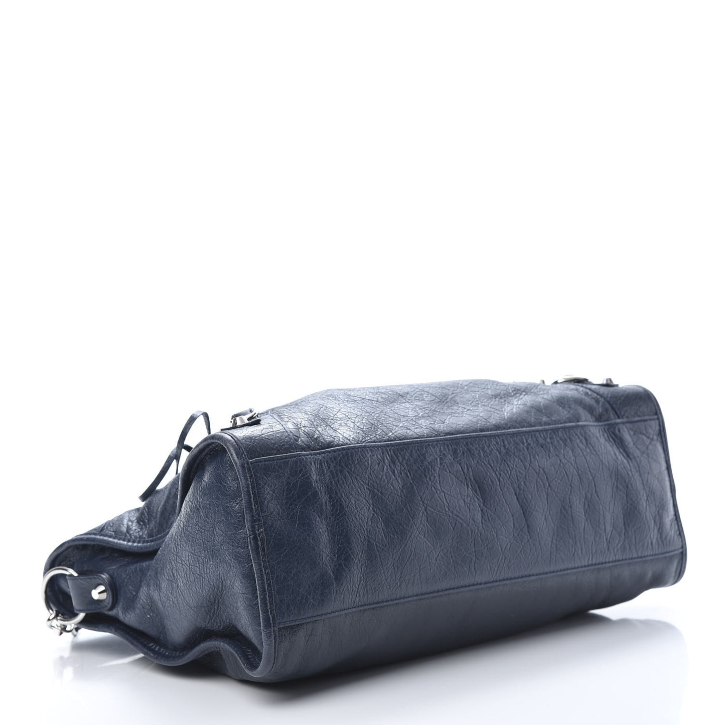 Agneau Classic Silver Hardware City Blue Obscur