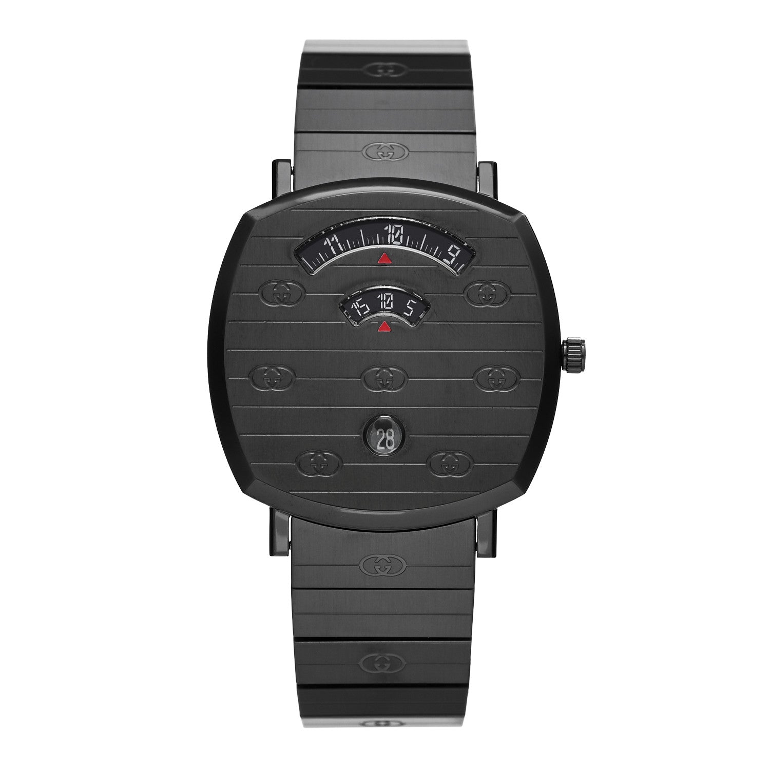 Gucci PVD Stainless Steel 38mm Grip Quartz Watch Black 1 of 5