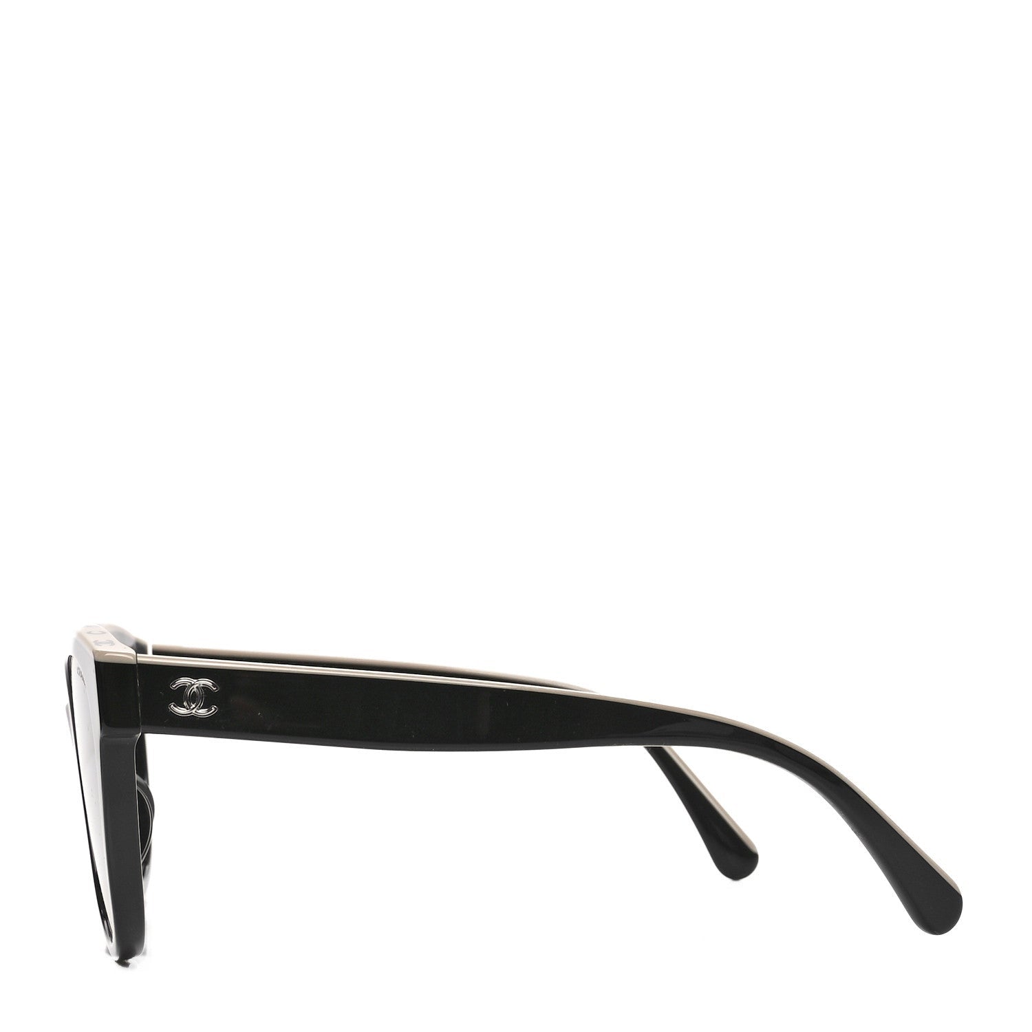 Chanel Acetate CC Butterfly Sunglasses 5414-A Black Beige 3 of 7