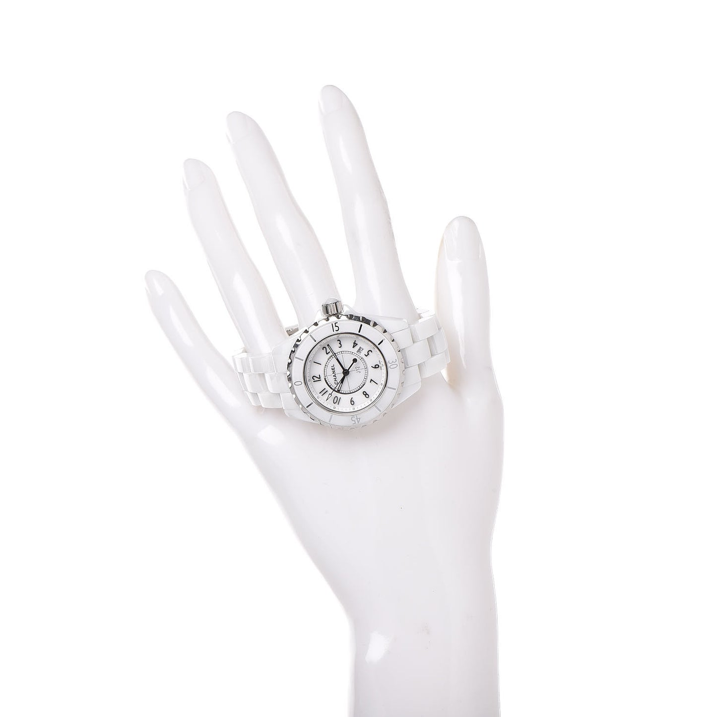 Stainless Steel Ceramic 33mm J12 Quartz Watch White