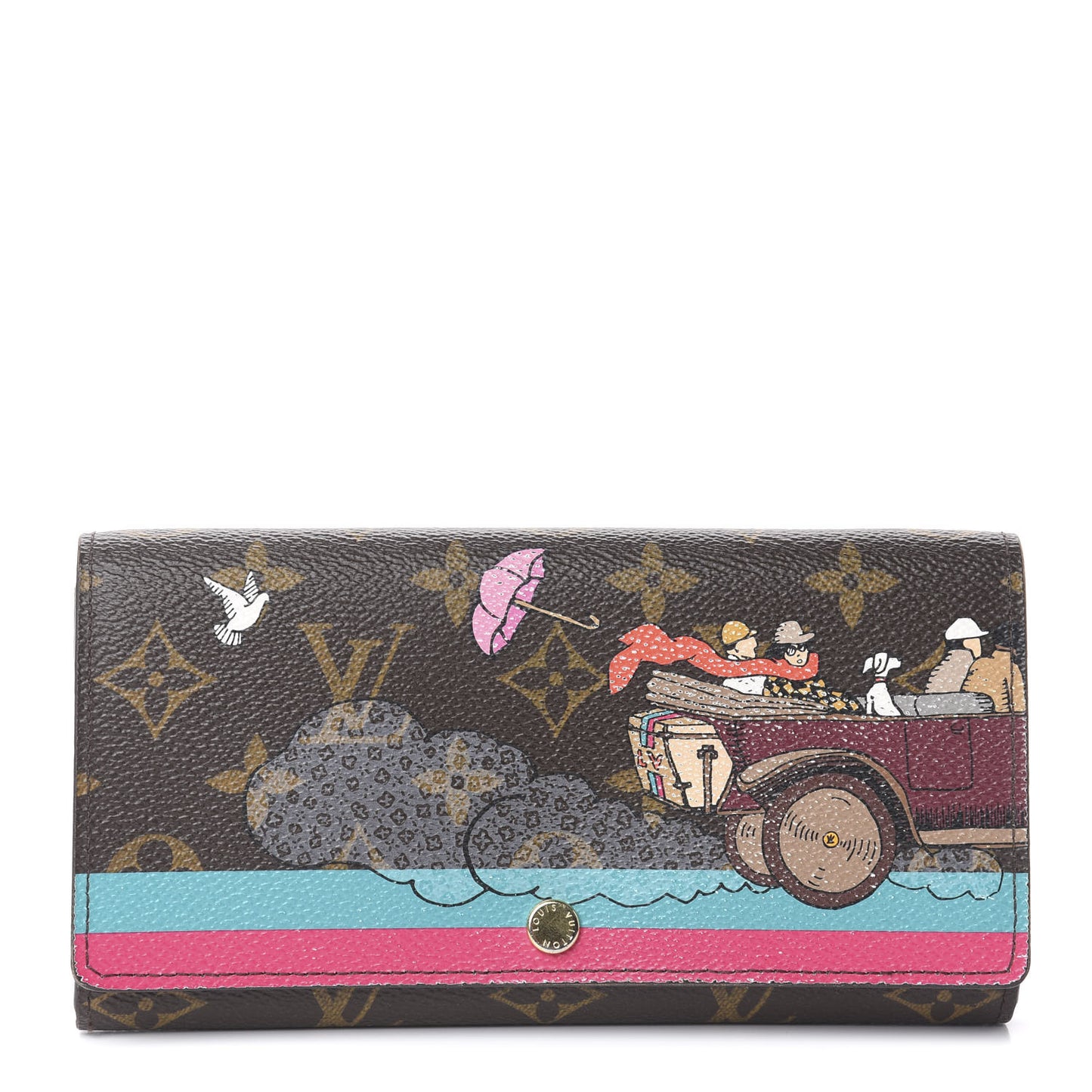 Monogram 2015 Christmas Animation Sarah Wallet Hibiscus