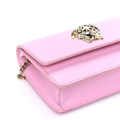 Versace Smooth Calfskin Palazzo Chain Evening Bag Pink 7 of 8