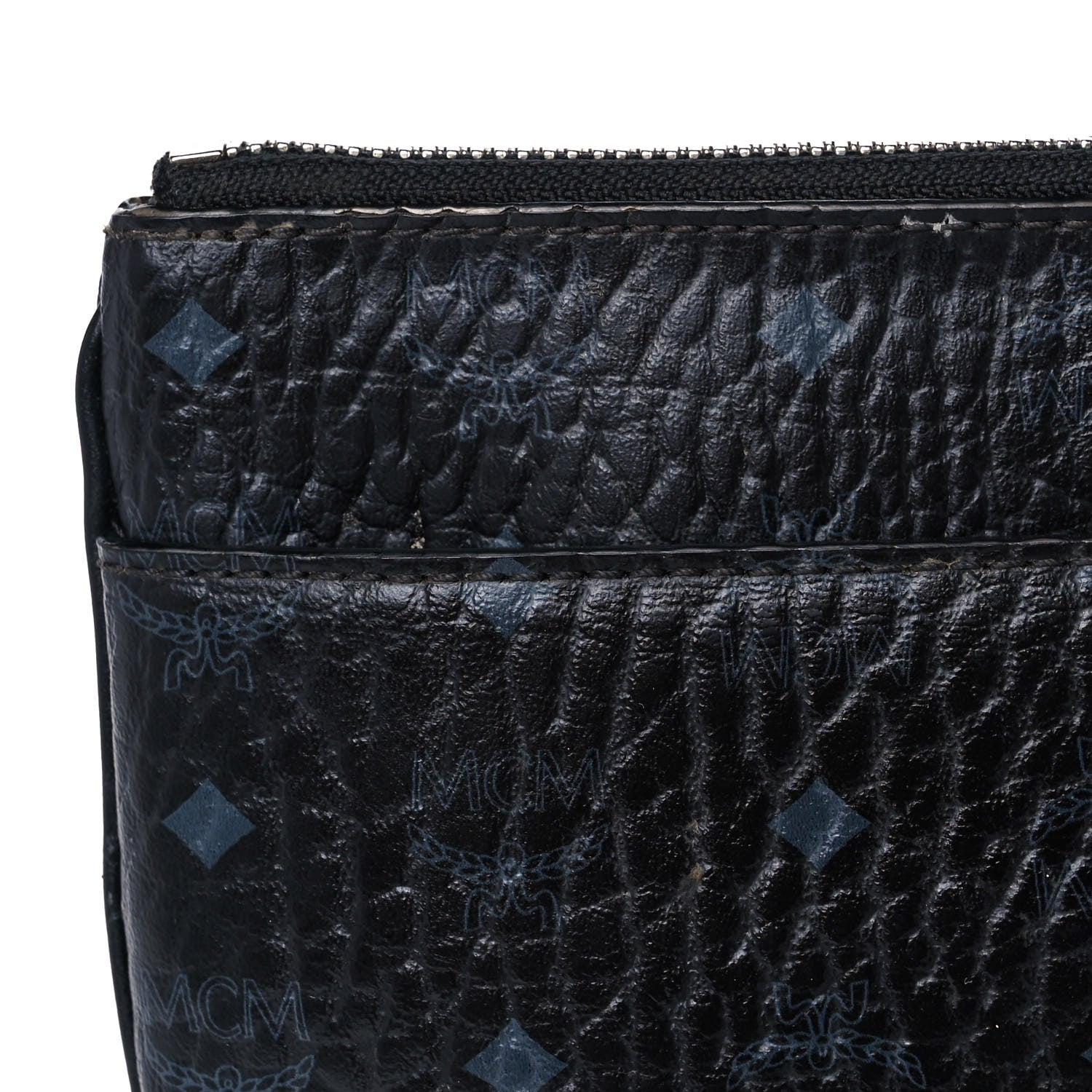 MCM Visetos Medium Crossbody Pouch Black 16 of 17