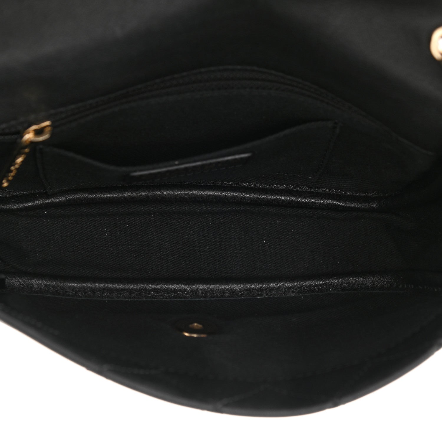 Chanel Goatskin Stitched Casual Trip Single Flap Black 8 of 19