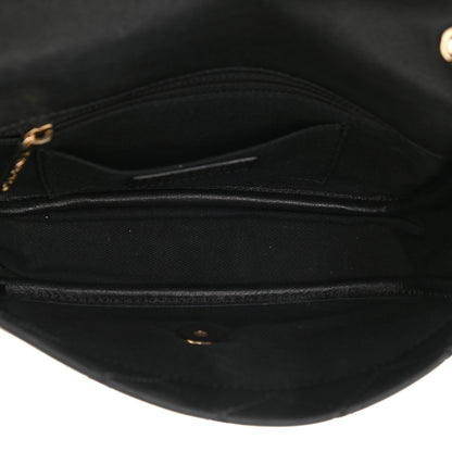 Chanel Goatskin Stitched Casual Trip Single Flap Black 8 of 19