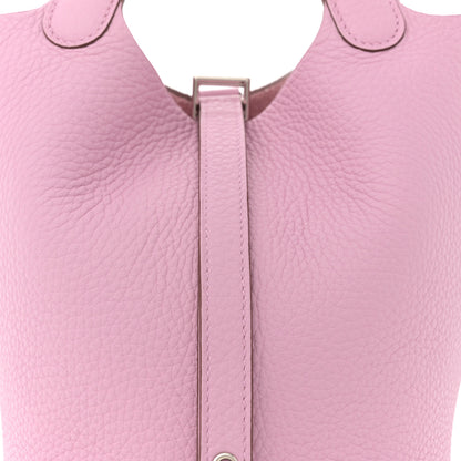 Hermes Taurillon Clemence Picotin Lock 18 PM Mauve Sylvestre 8 of 10