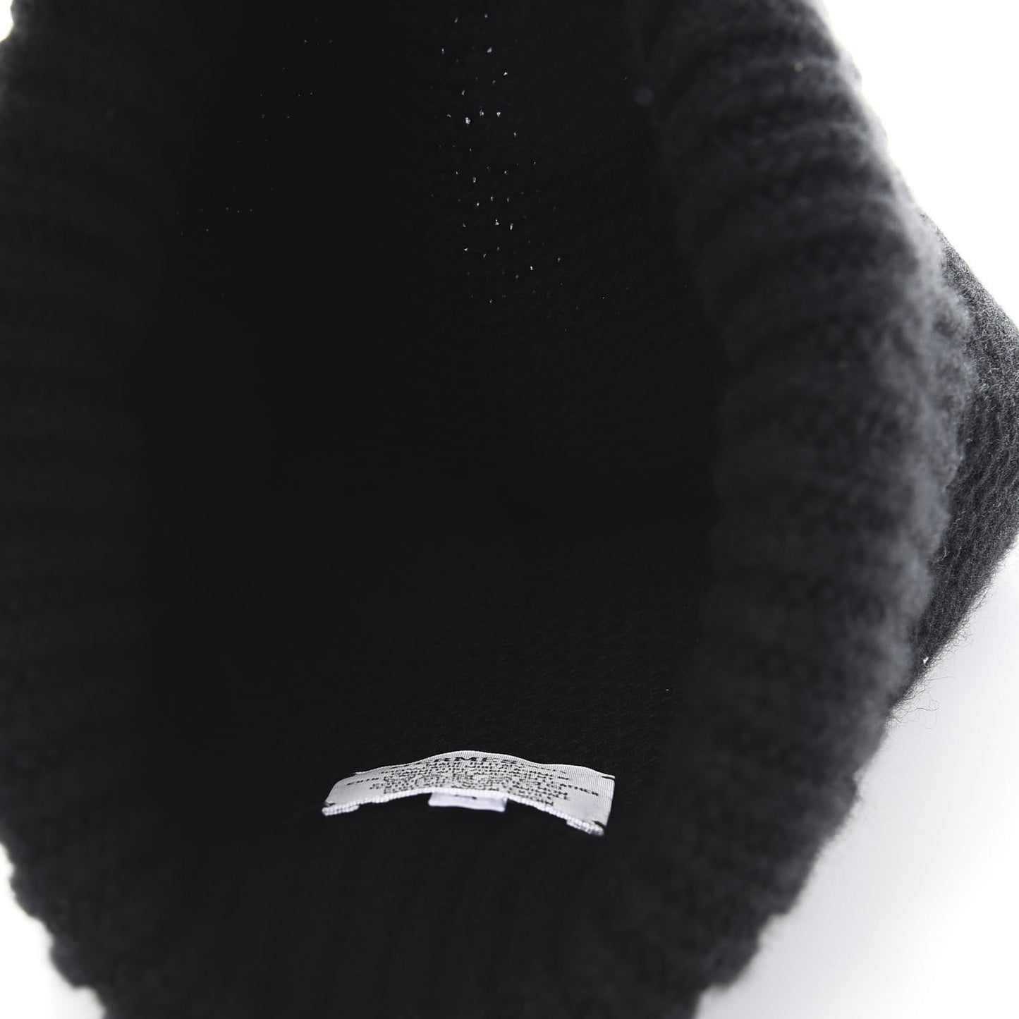 Cashmere Knit Boston Beanie Hat M Black