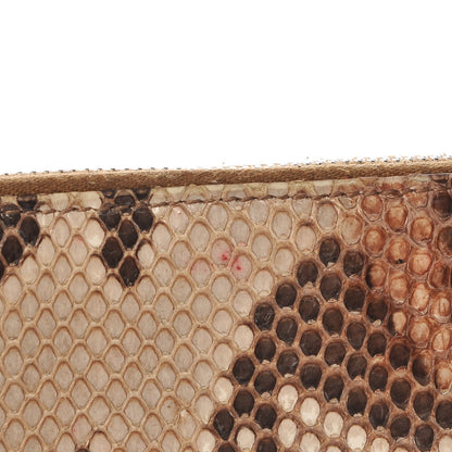 Gucci Python Marrakech Zip Around Wallet Brown 7 of 8