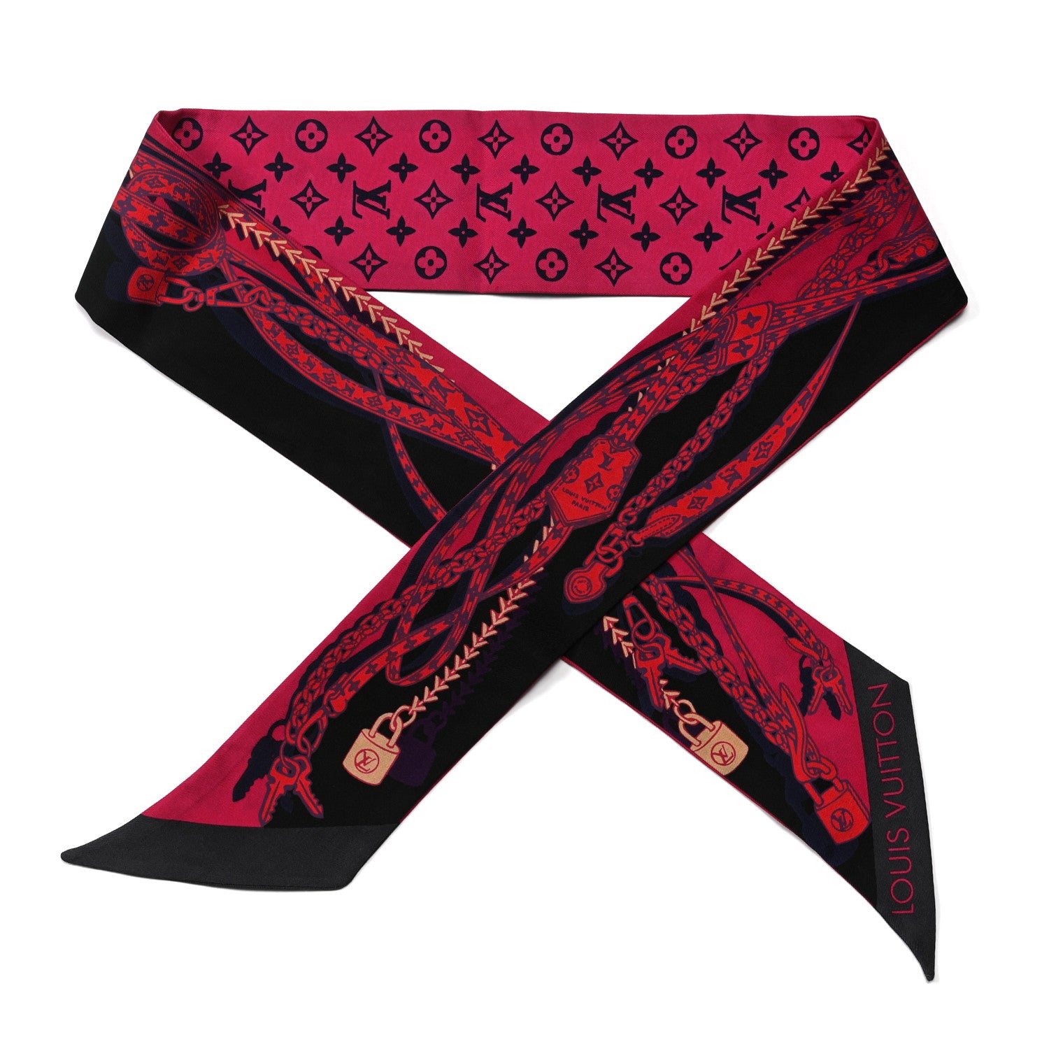 Louis Vuitton Silk Dreamonogram Bandeau Pink Glitter 1 of 6