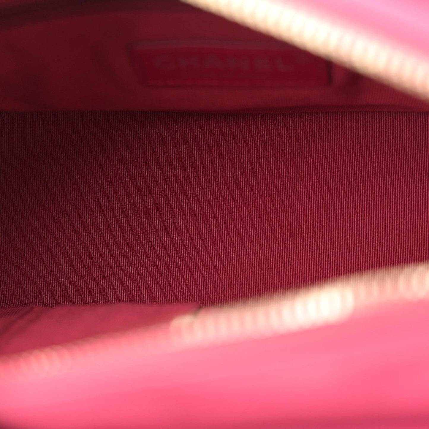 Aged Calfskin Chevron Quilted Small Gabrielle Hobo Dark Pink