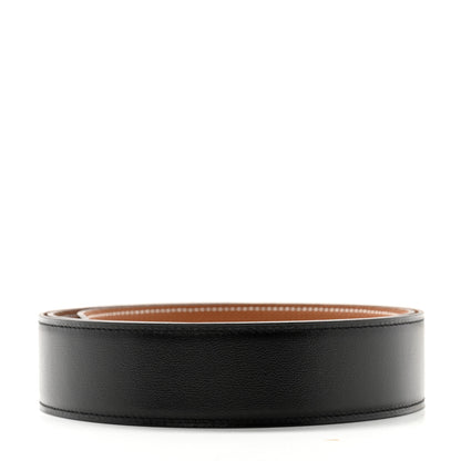Hermes Box Togo 32mm Belt Strap 100 40 Black Gold 2 of 6