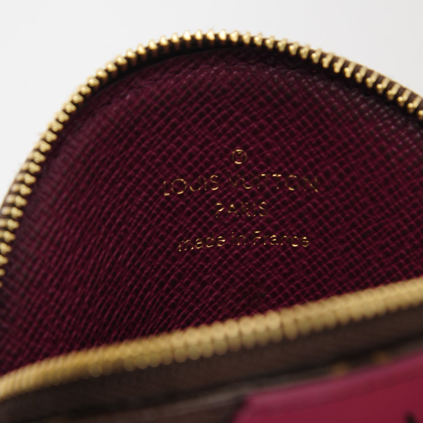 Monogram Totem Round Coin Purse Magenta