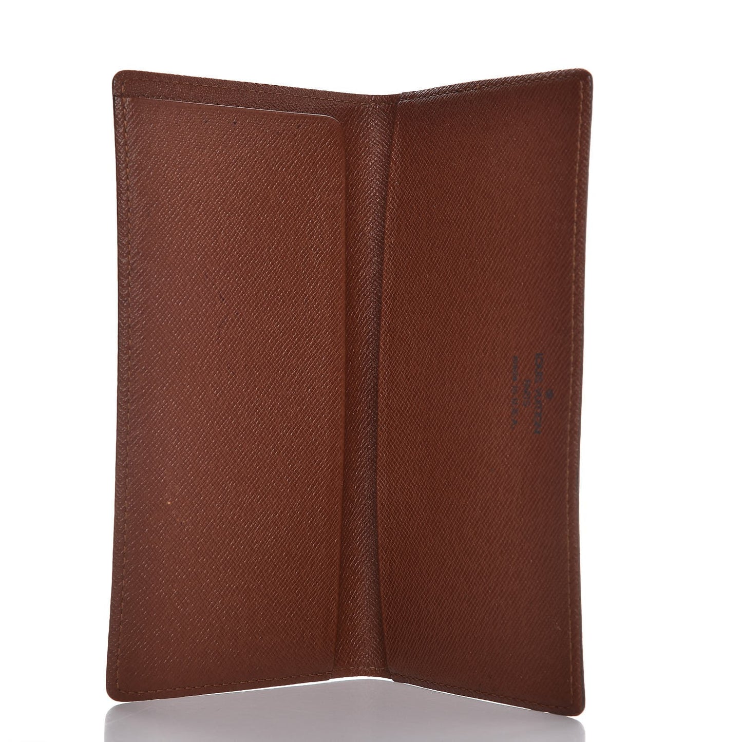 Monogram Simple Checkbook Holder Wallet