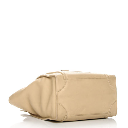 Celine Pebbled Calfskin Mini Luggage Cream 4 of 10