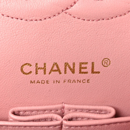 Chanel Lambskin Quilted Medium Double Flap Pink 6 of 10