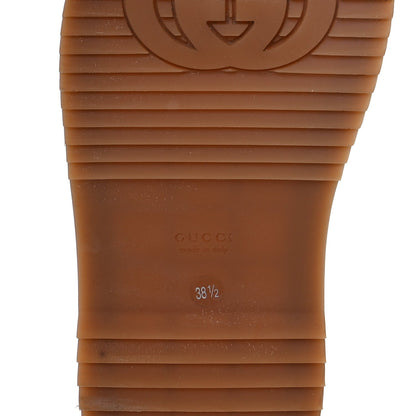 Gucci Monogram Maxi GG Angelina Platform 55mm Slide Sandals 38.5 Camel Ebony 15 of 18