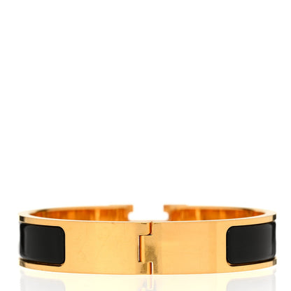 Hermes Enamel Narrow Clic Clac H Bracelet PM Black 3 of 4