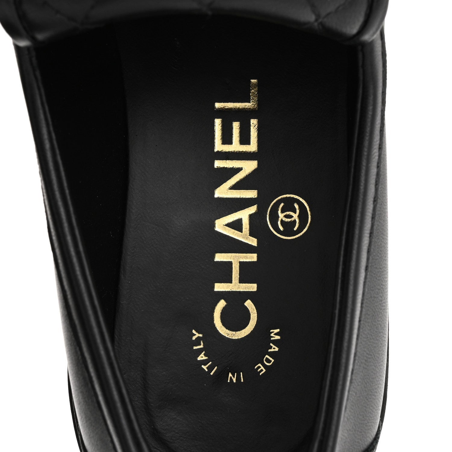 Chanel Lambskin Quilted CC TurnLock Loafers 36 Black 7 of 7