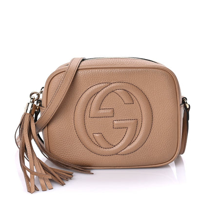 Gucci Pebbled Calfskin Small Soho Disco Bag Rose Beige 1 of 7