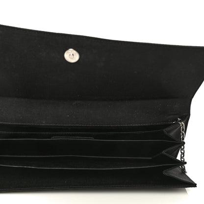 Chanel Satin Ribbon Evening Clutch Black 4 of 13