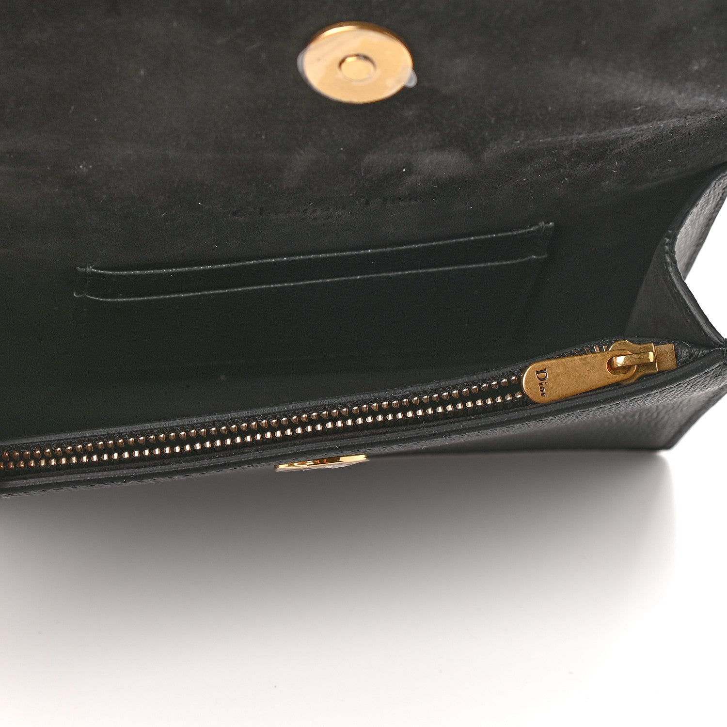 Christian Dior Grained Calfskin Saddle Belt Bag Black 4 of 10