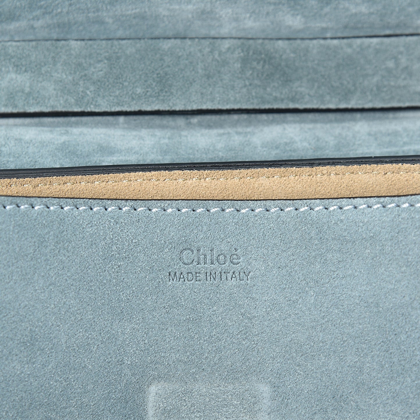 Suede Smooth Calfskin Mini Drew Shoulder Bag Cloudy Blue