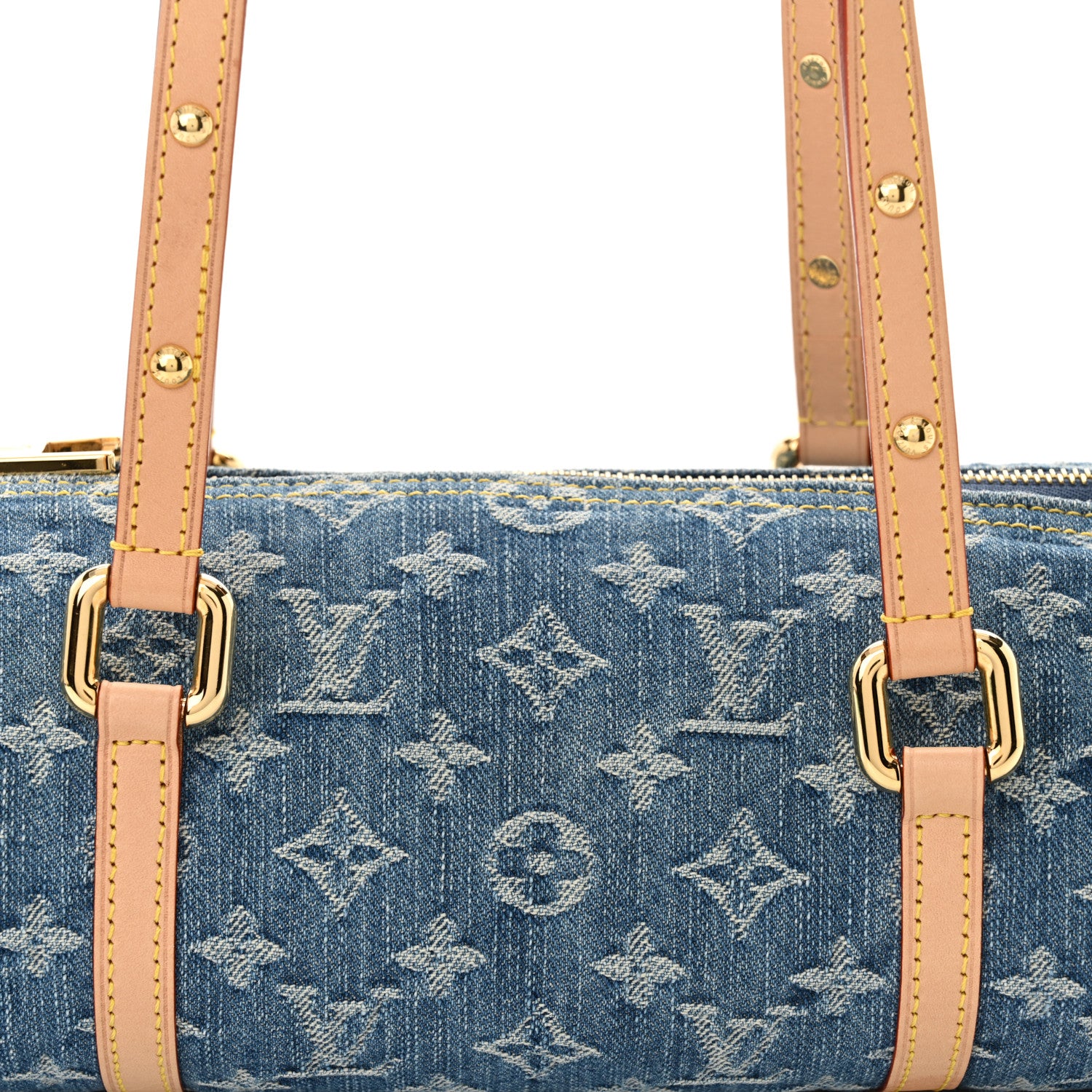 Louis Vuitton Monogram Denim Papillon Denim Blue 7 of 10