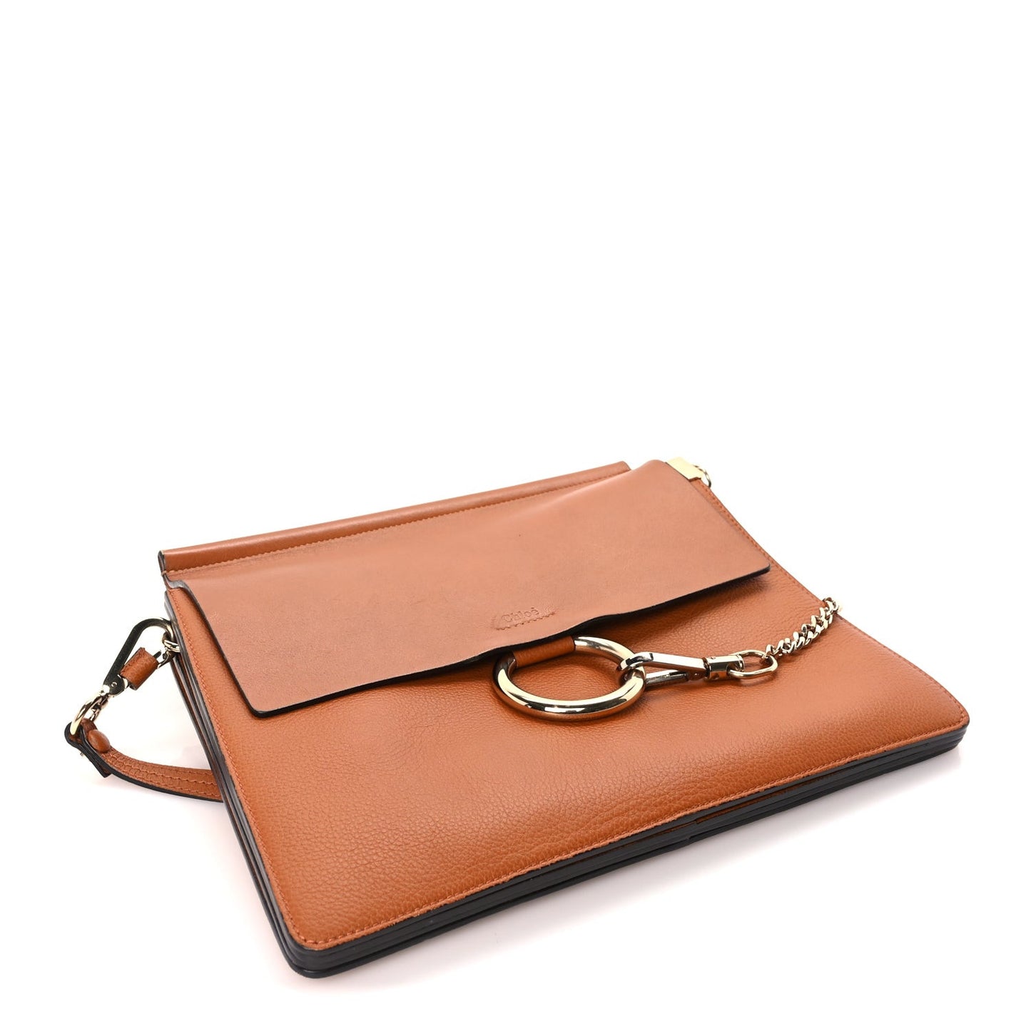 Calfskin Medium Faye Shoulder Bag  Caramel