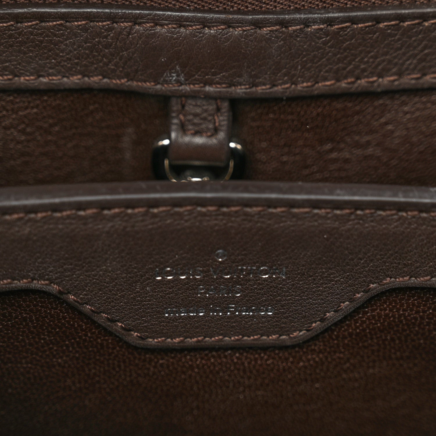 Louis Vuitton Mink Fur Capucines MM Dark Brown 7 of 9