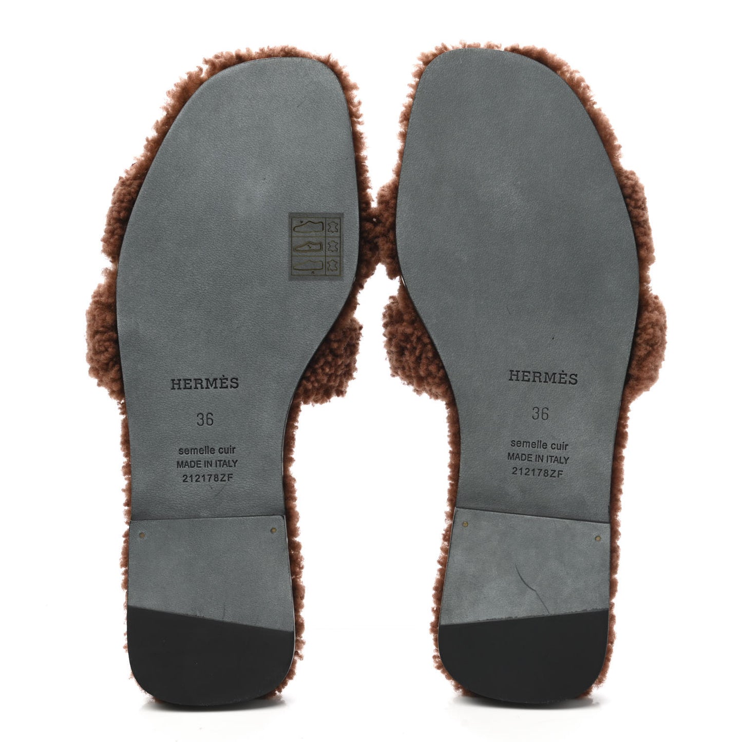 Woolskin Oran Sandals 36 Cognac