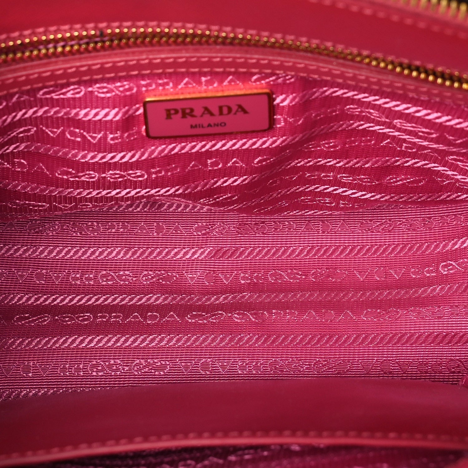 Prada Saffiano Vernice Mini Galleria Double Zip Tote Peonia 4 of 8