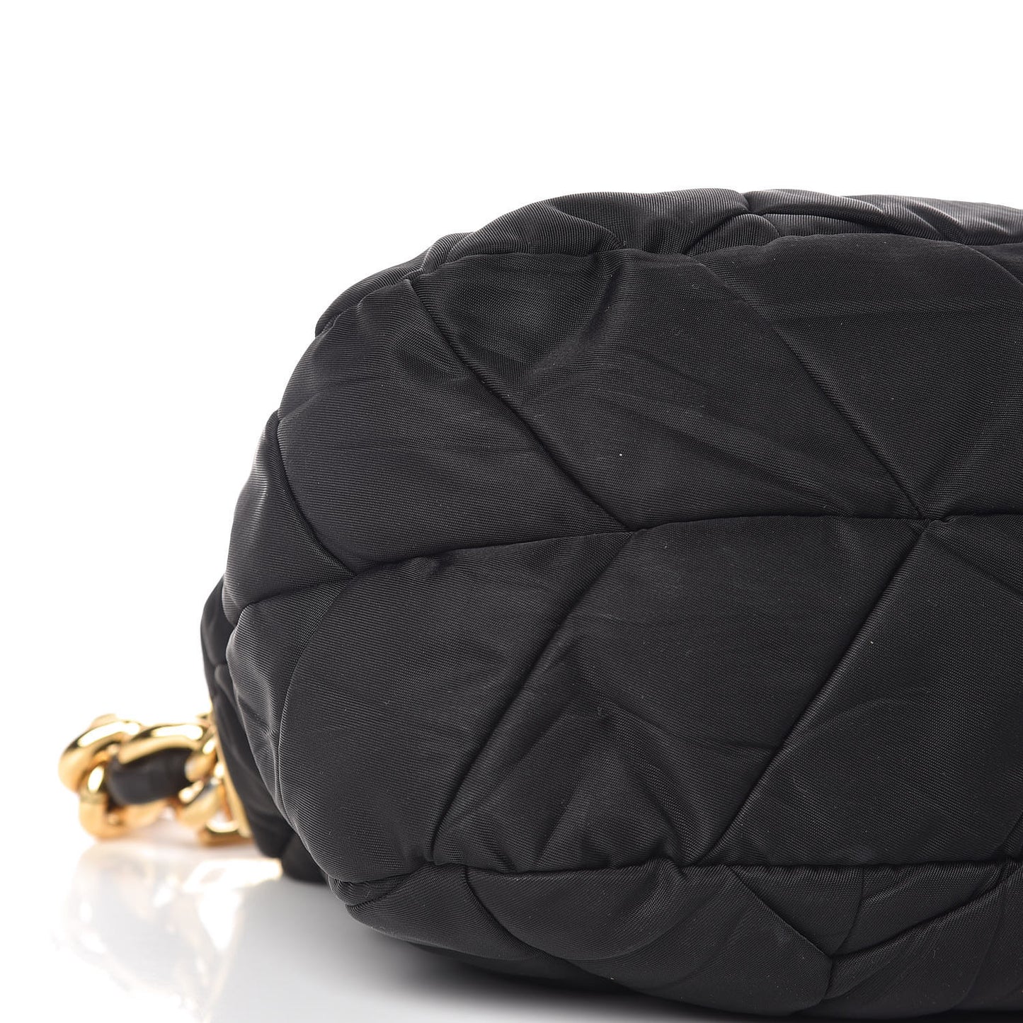 Tessuto Nylon Chevron Bag Black