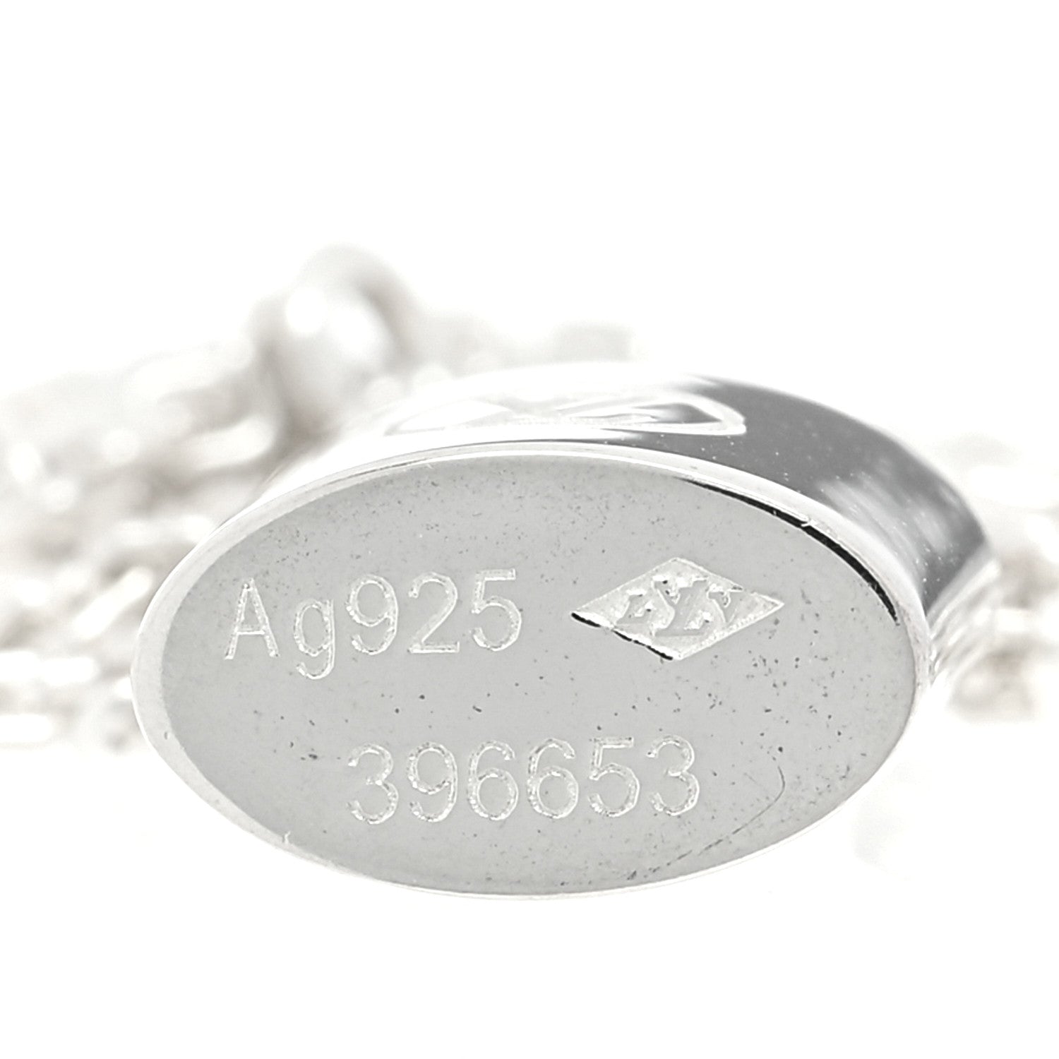 Louis Vuitton Sterling Silver Lockit Necklace 4 of 4