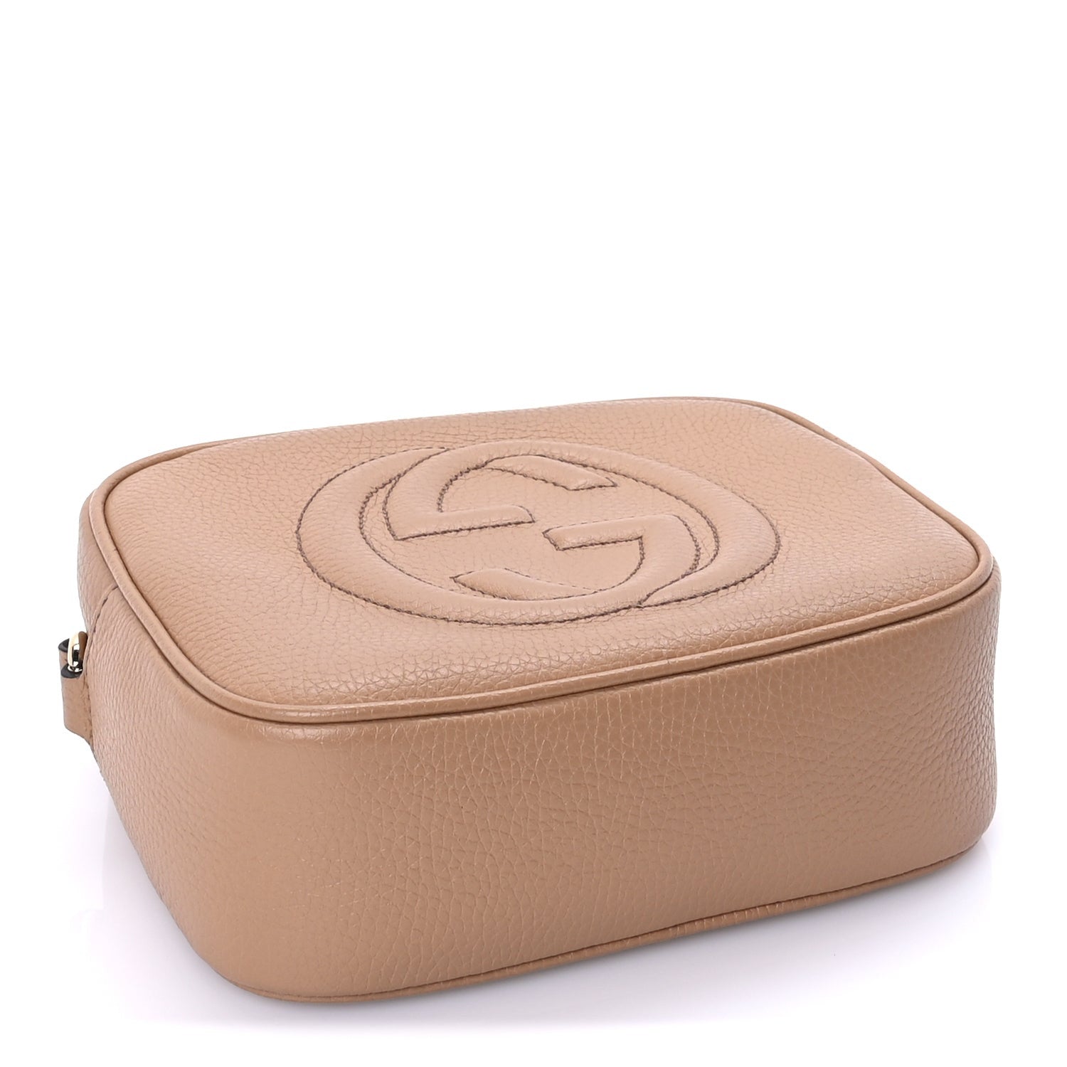 Gucci Pebbled Calfskin Small Soho Disco Bag Rose Beige 3 of 7