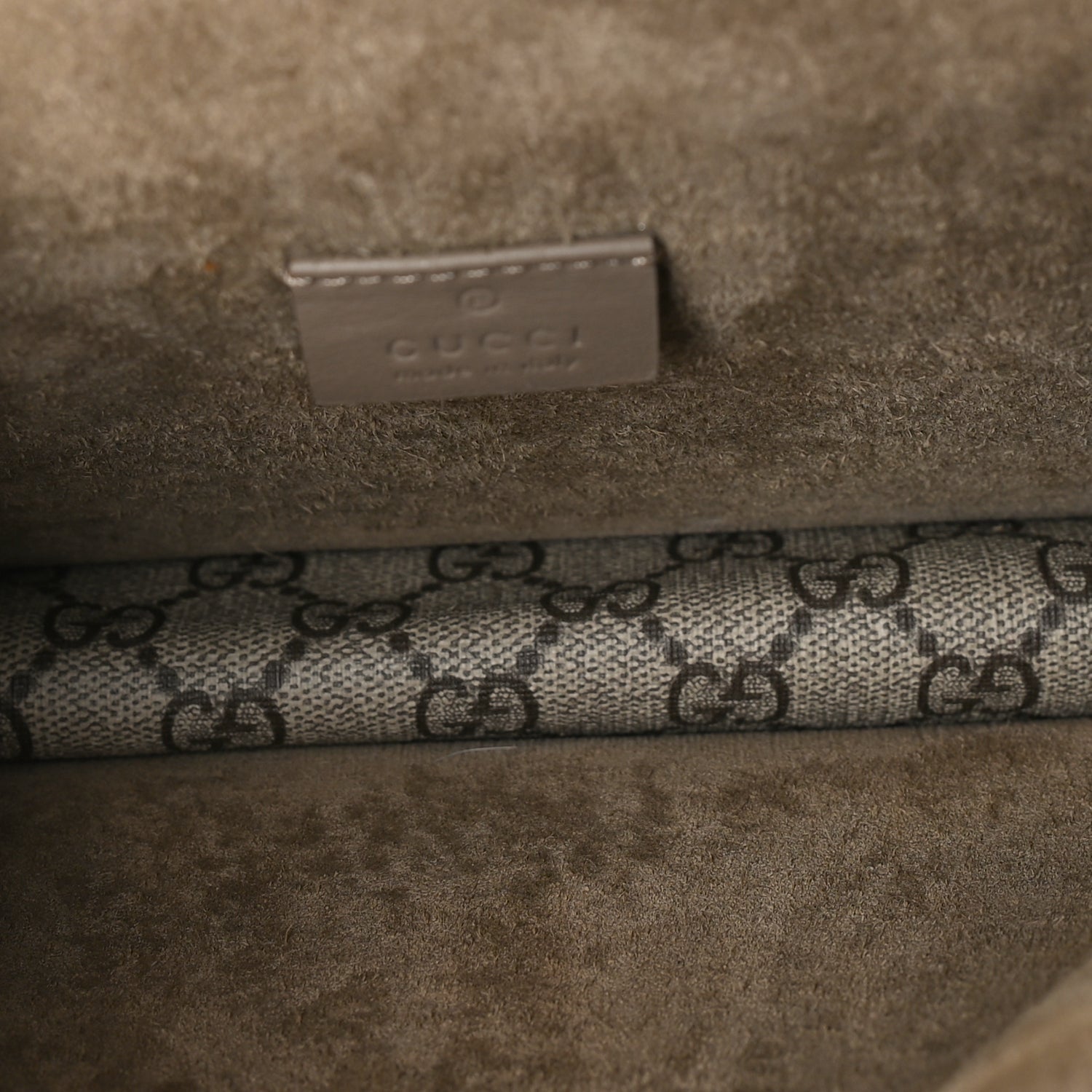 Gucci GG Supreme Monogram Mini Dionysus Shoulder Bag  Taupe 4 of 7