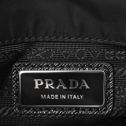 Prada Re-Nylon Saffiano Mini Pocket Single Snap Buckle Messenger Bag Black 5 of 8