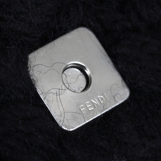 Fendi Woven Knit Baguette Black 9 of 12