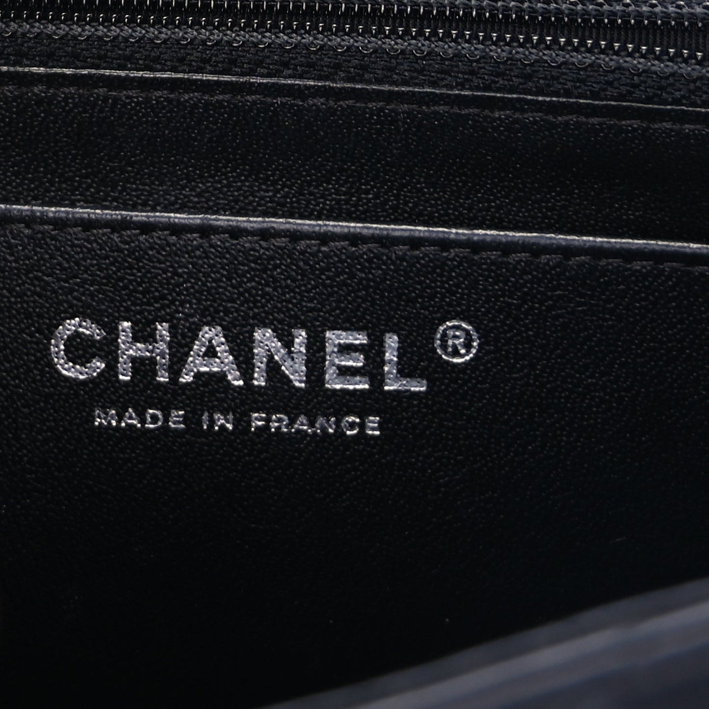 Lambskin Chevron Quilted Mini Square Flap  Black