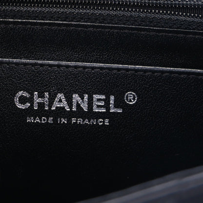 Chanel Lambskin Chevron Quilted Mini Square Flap  Black 5 of 8