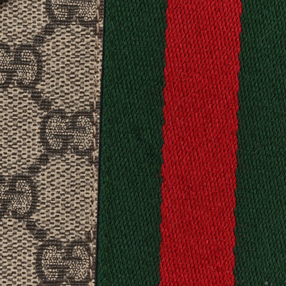 Gucci GG Supreme Monogram Web Medium Ophidia Tote Bag Brown 11 of 13