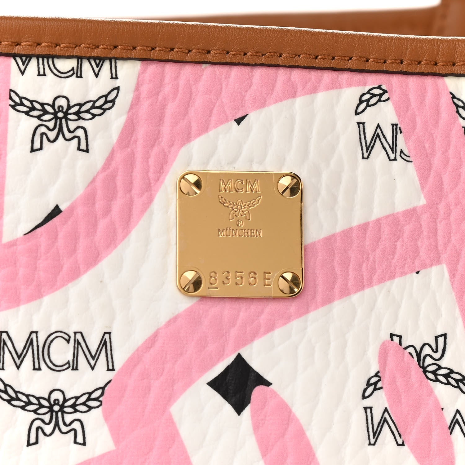 MCM X Eddie Kang Visetos Medium Reversible Shopper Tote White 11 of 18