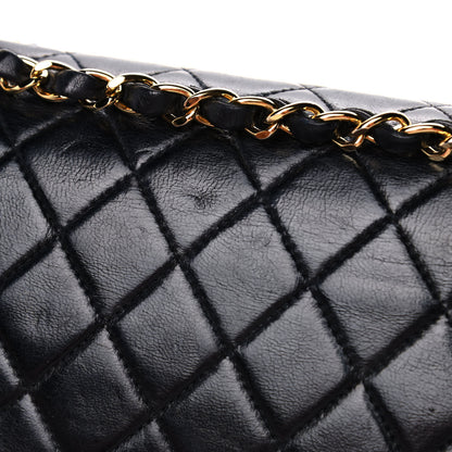 Chanel Lambskin Quilted Medium Double Flap Black 11 of 13