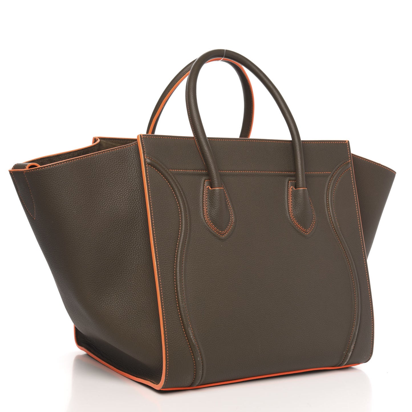 Baby Grained Calfskin Medium Phantom Luggage Stone