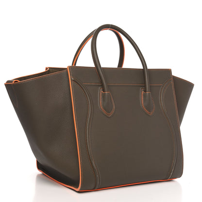 Celine Baby Grained Calfskin Medium Phantom Luggage Stone 3 of 11