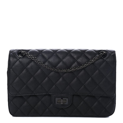 Chanel Crumpled Calfskin Quilted 2.55 Reissue 226 Flap So Black 1 of 4