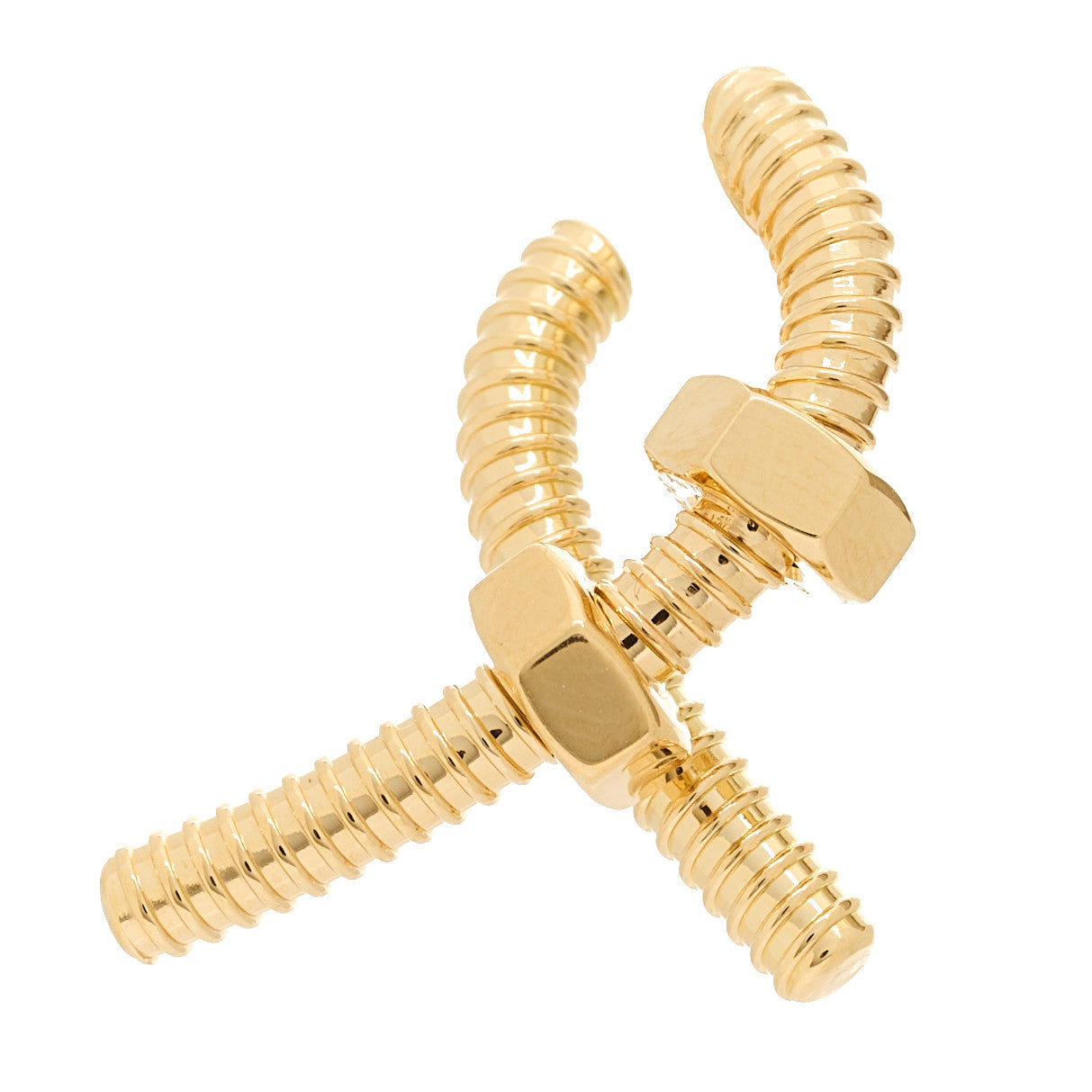 18K Yellow Gold Ecrou Single Right Earring