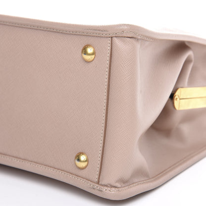 Prada Saffiano Frame Top Handle Bag Cammeo 9 of 13