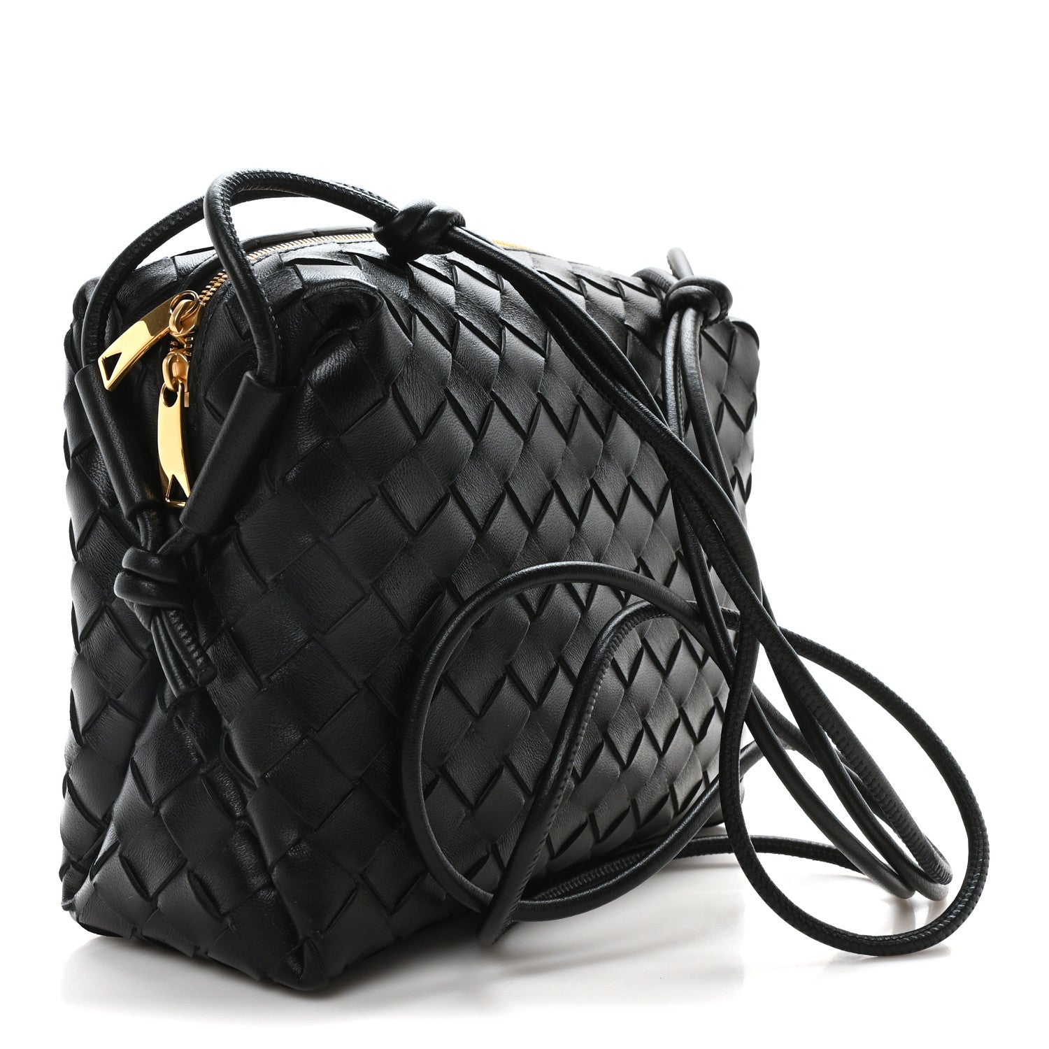 Bottega Veneta Nappa Intrecciato Small Loop Camera Bag Black 3 of 9